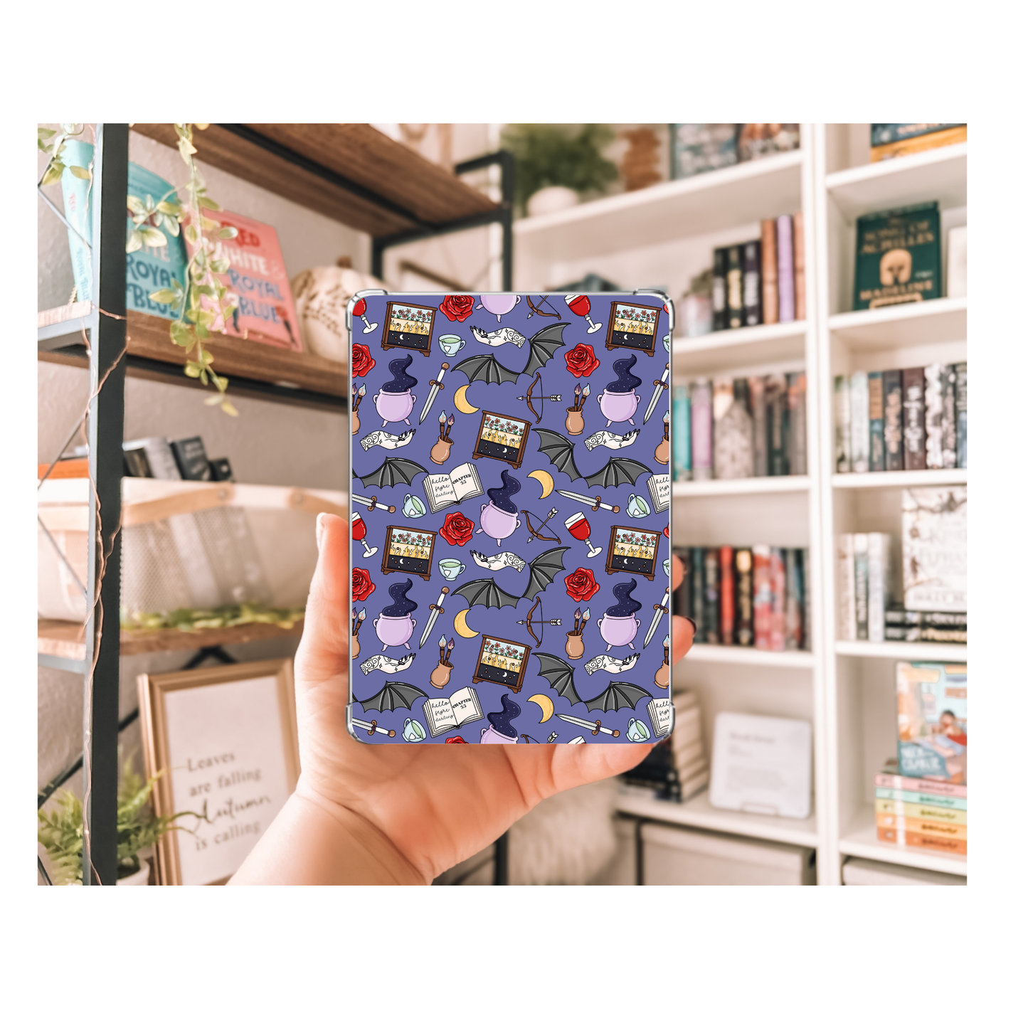 ACOTAR E-Reader Insert | Decorative Kindle Insert | Clear Kindle Case Insert | Book Girly Decor | Gift for Book Lover| Halloween Insert