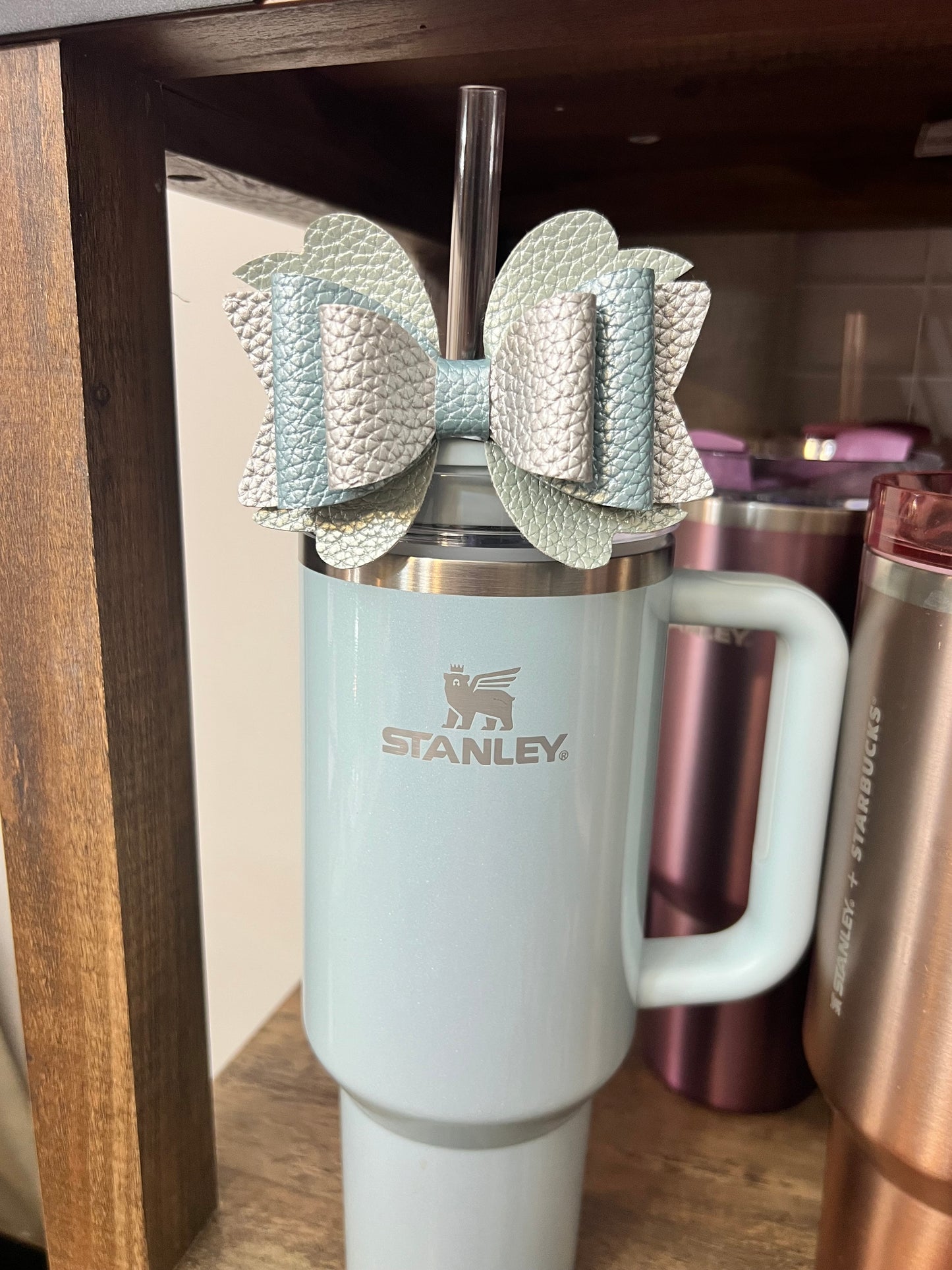 Blueberry Milk Tumbler Bow