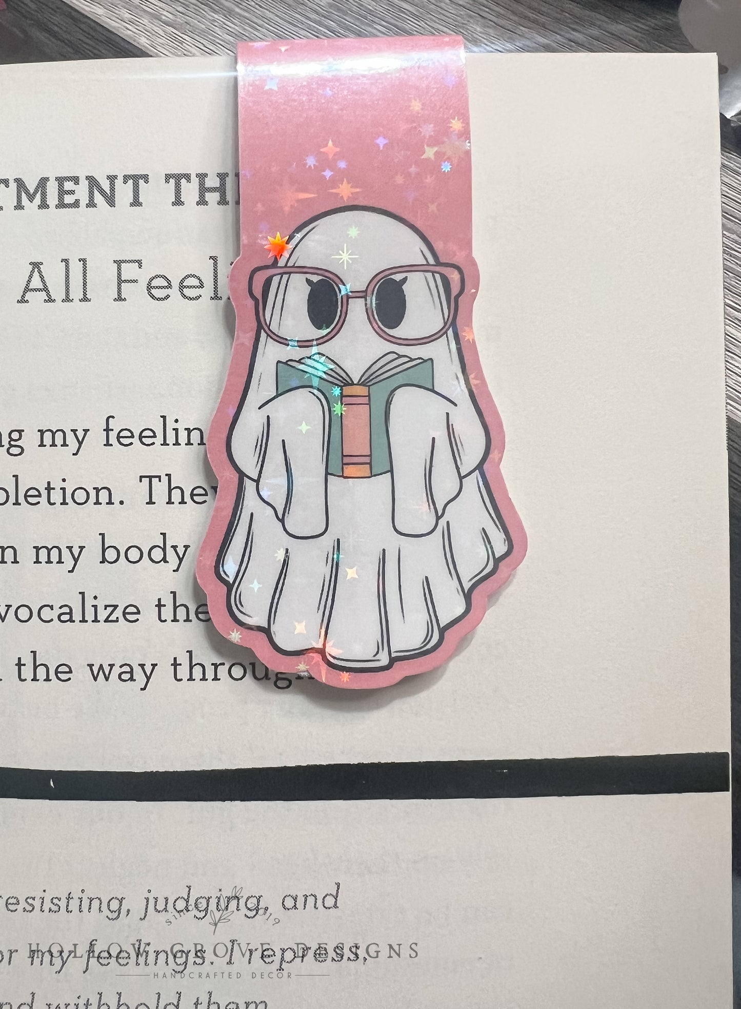 Bookish Ghost Magnetic Bookmark | Funny and Snarky Bookmark | Girly Bookmark | Gift for Booklover | Bookmarks