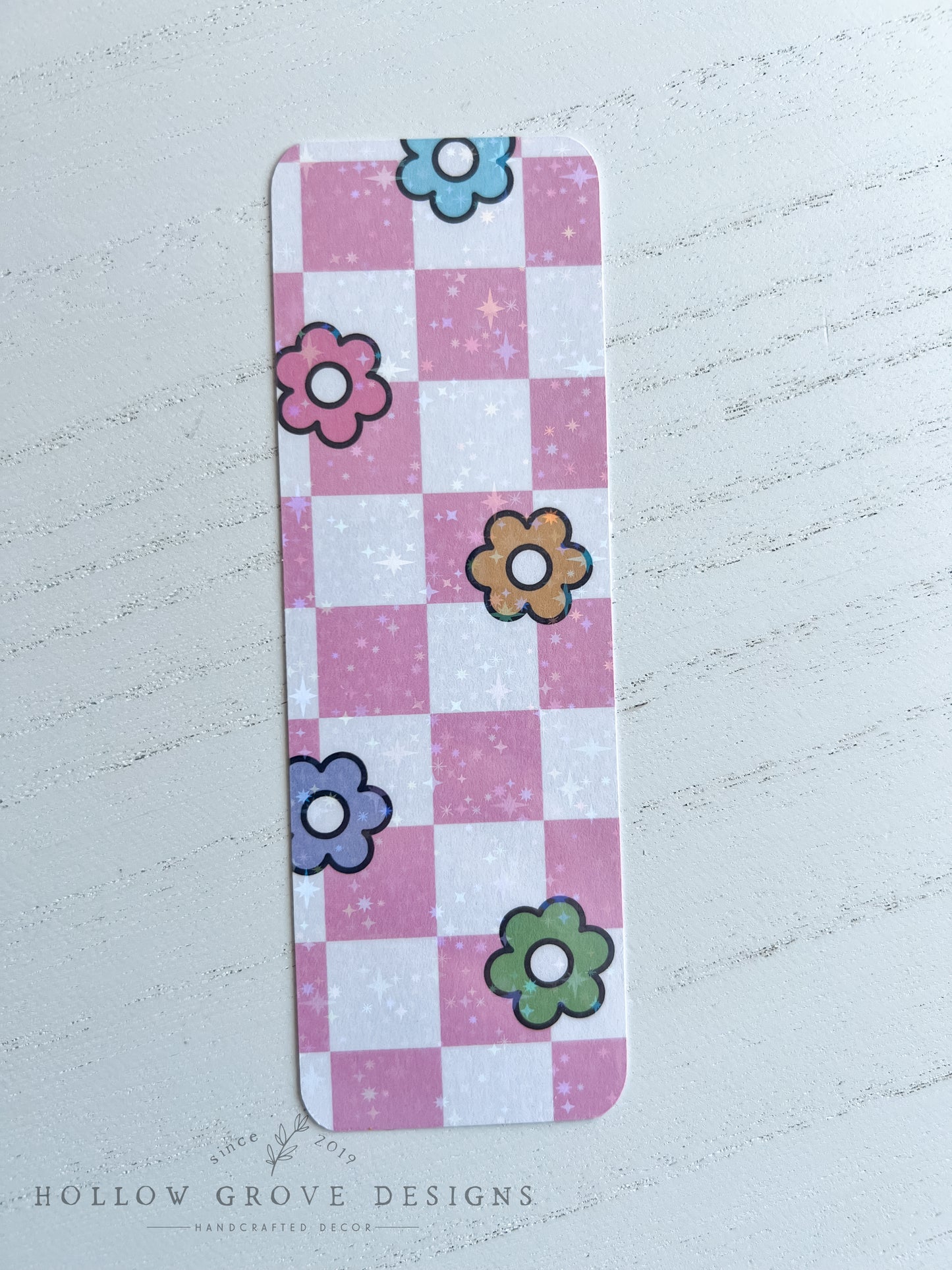 Flower Checker Bookmarks | Holographic Bookmarks | Flower Bookmarkers