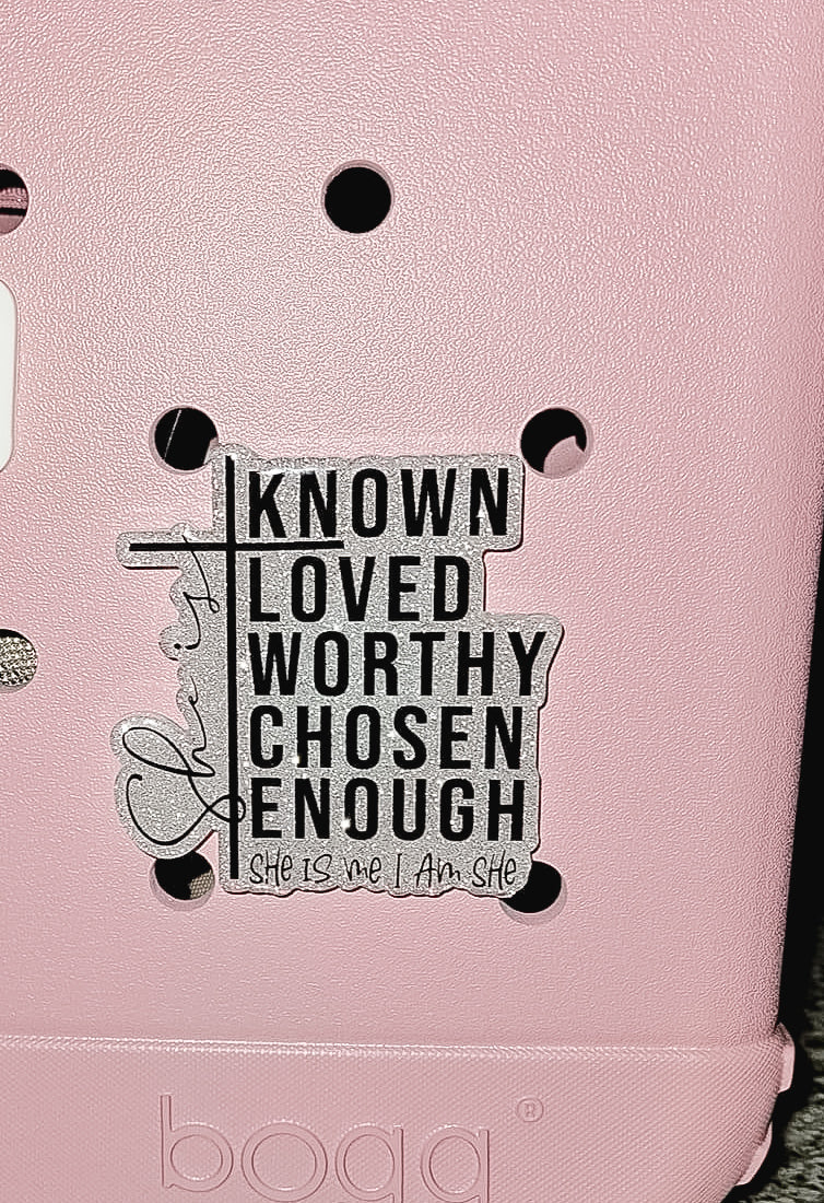 She is Chosen, She is Worthy Pop-In Bogg Bag Charm