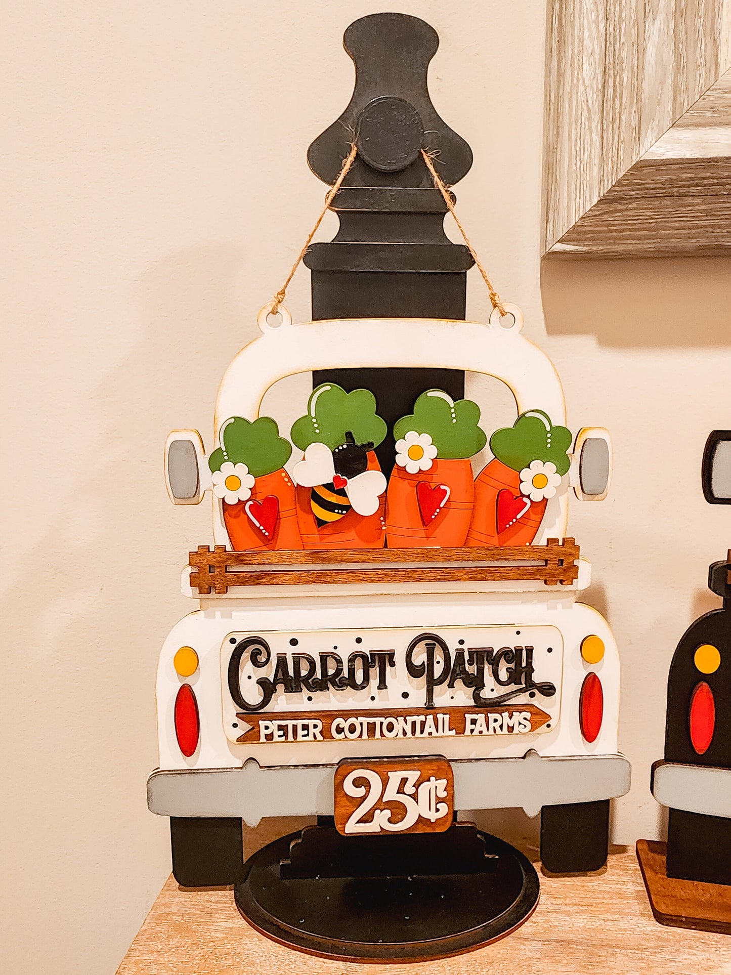 Carrot Patch Truck Insert | Truck Door Hanger | Seasonal Decor | Tiered Tray Decor | Spring and Easter Decor | Spring Door Hanger