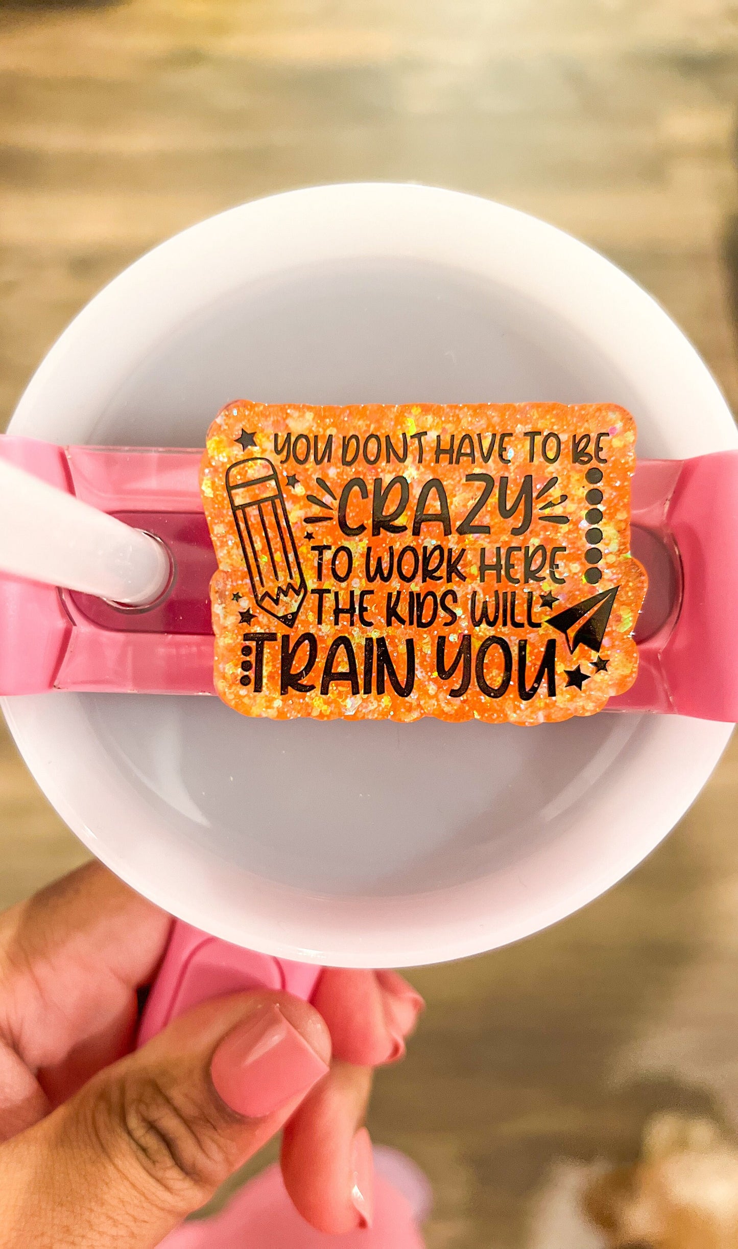 Tumbler Tag with Interchangeable Plates| Custom Stanley Plate | Tumbler Tag | Stanley Tumbler Personalized Name Tag