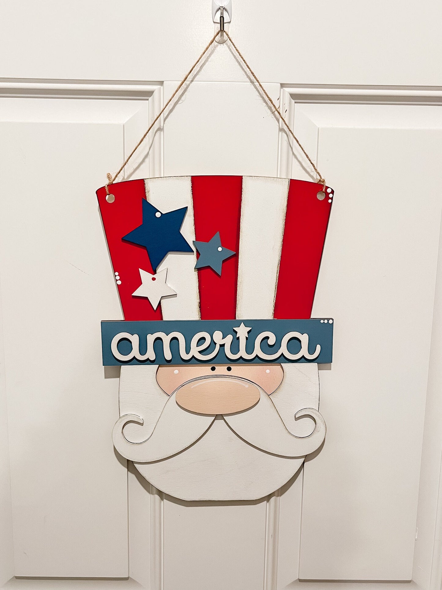 Uncle Sam Door Hanger | Fourth of July and Independence Day Door Hanger | Summer Decor | Patriotic Decor