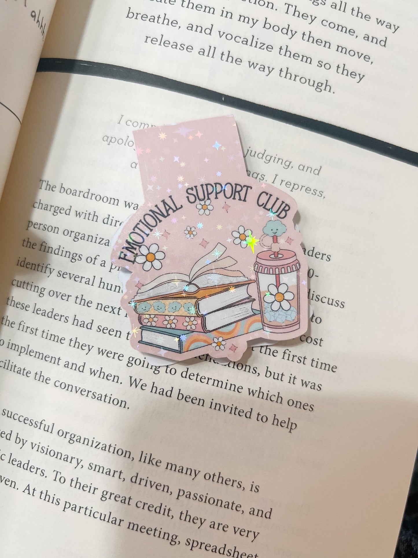 Emotional Book Club Magnetic Bookmark | Funny Bookmark | Girly Bookmark | Gift for Booklover | Bookmarks