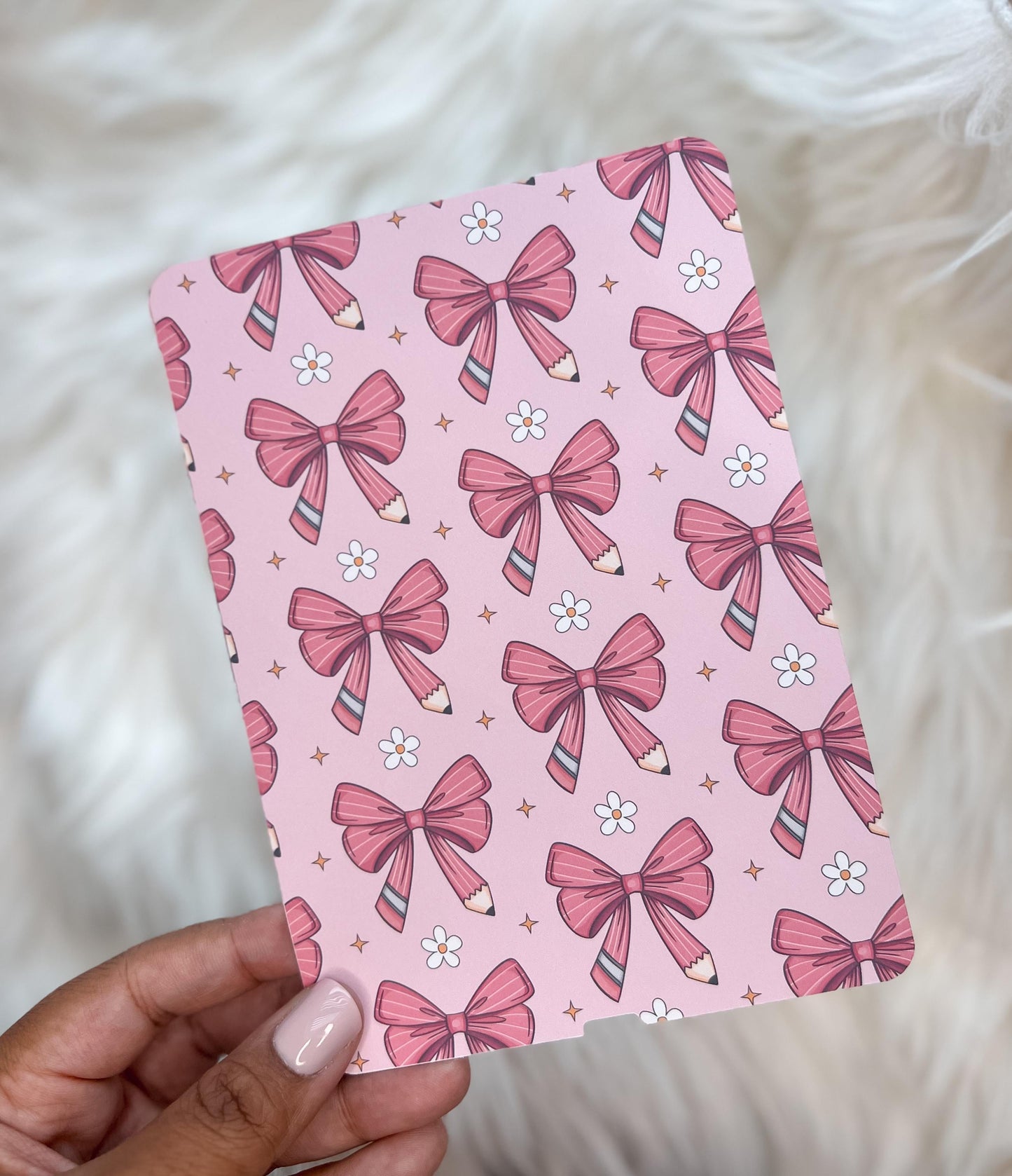 Pencil Bow Kindle Insert and Grip Set | E-Reader Acccesories | Bookish Accessories | Gift for Book Lover | Device Grip