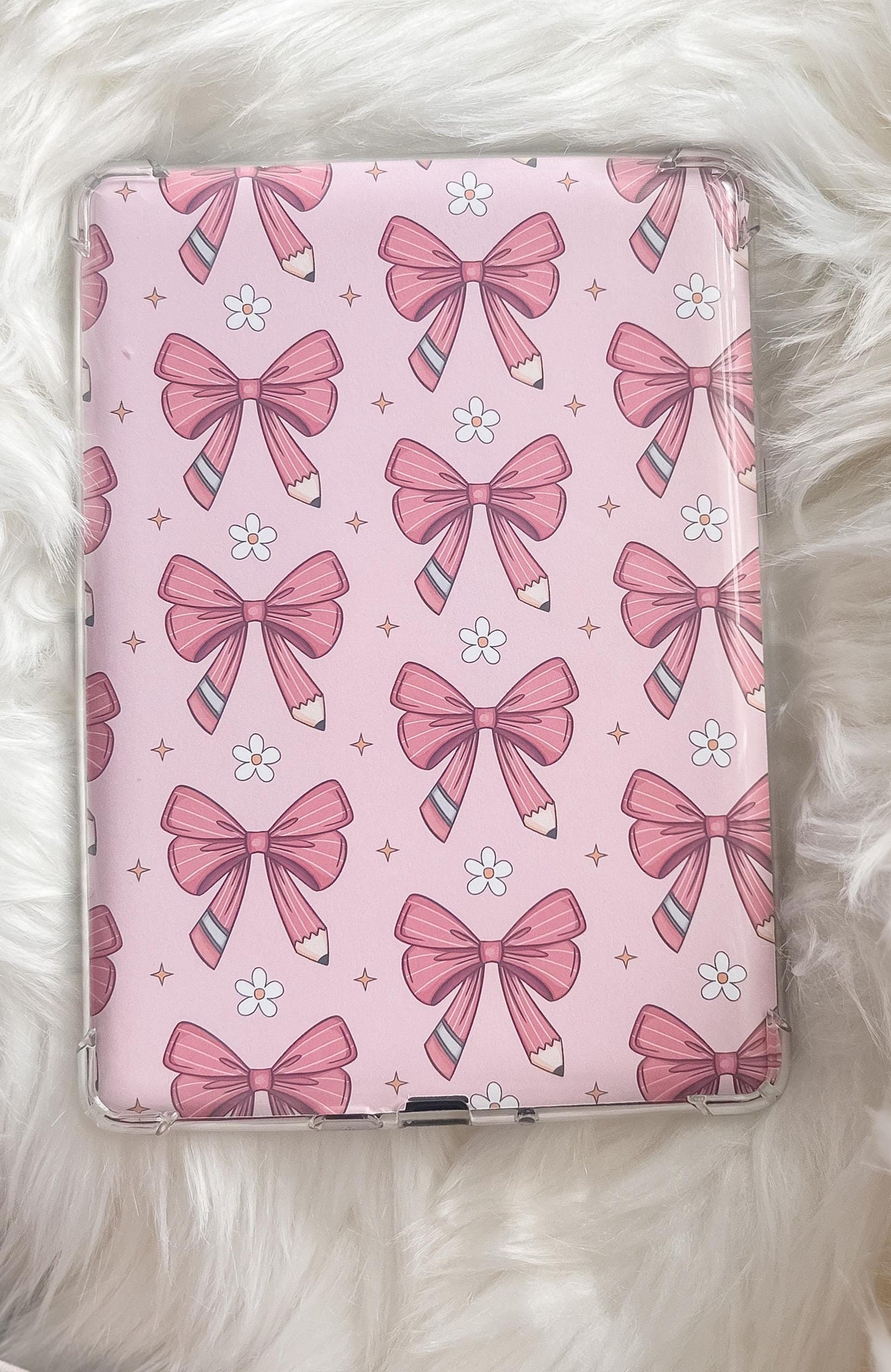 Pencil Bow Kindle Insert and Grip Set | E-Reader Acccesories | Bookish Accessories | Gift for Book Lover | Device Grip