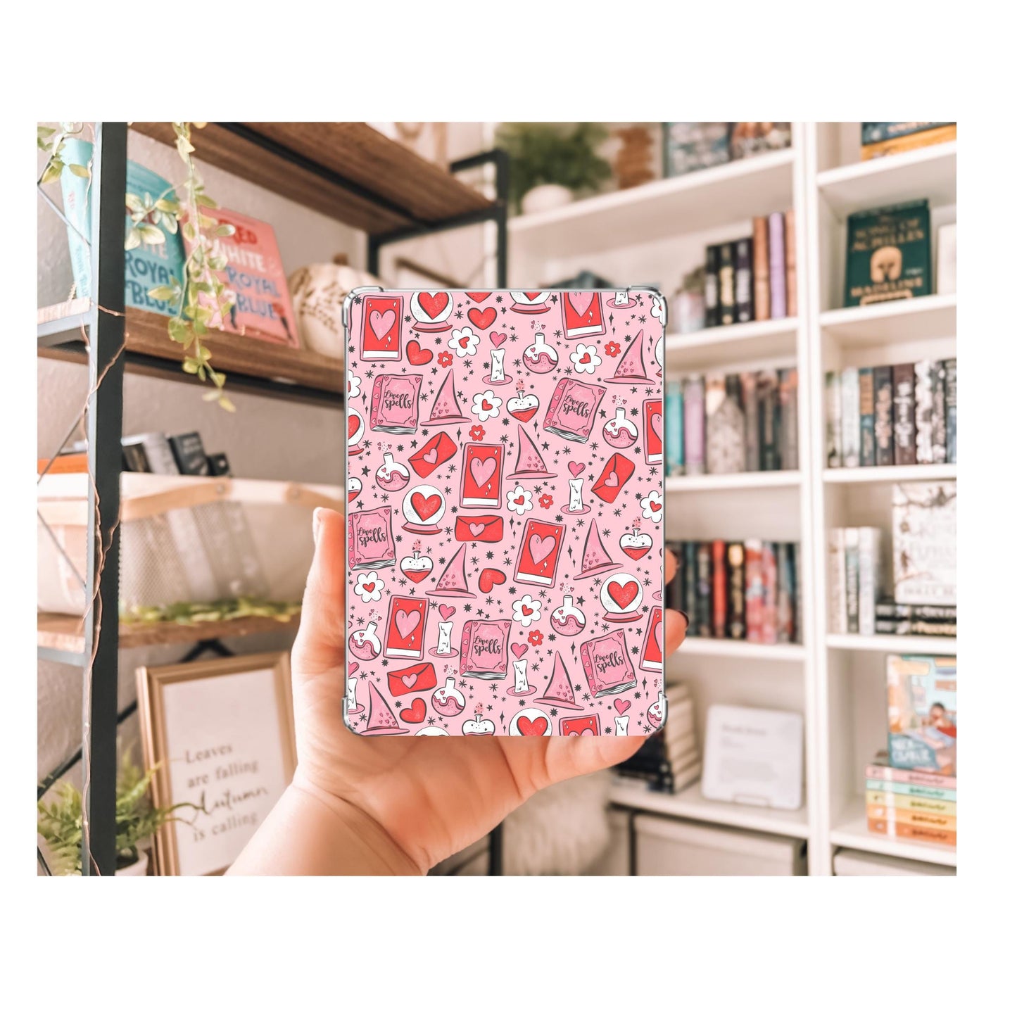 Love spell Kindle Insert | Decorative Kindle Insert | Clear Kindle Case Insert | Book Girly Decor | Gift for Book Lover | Romantasy