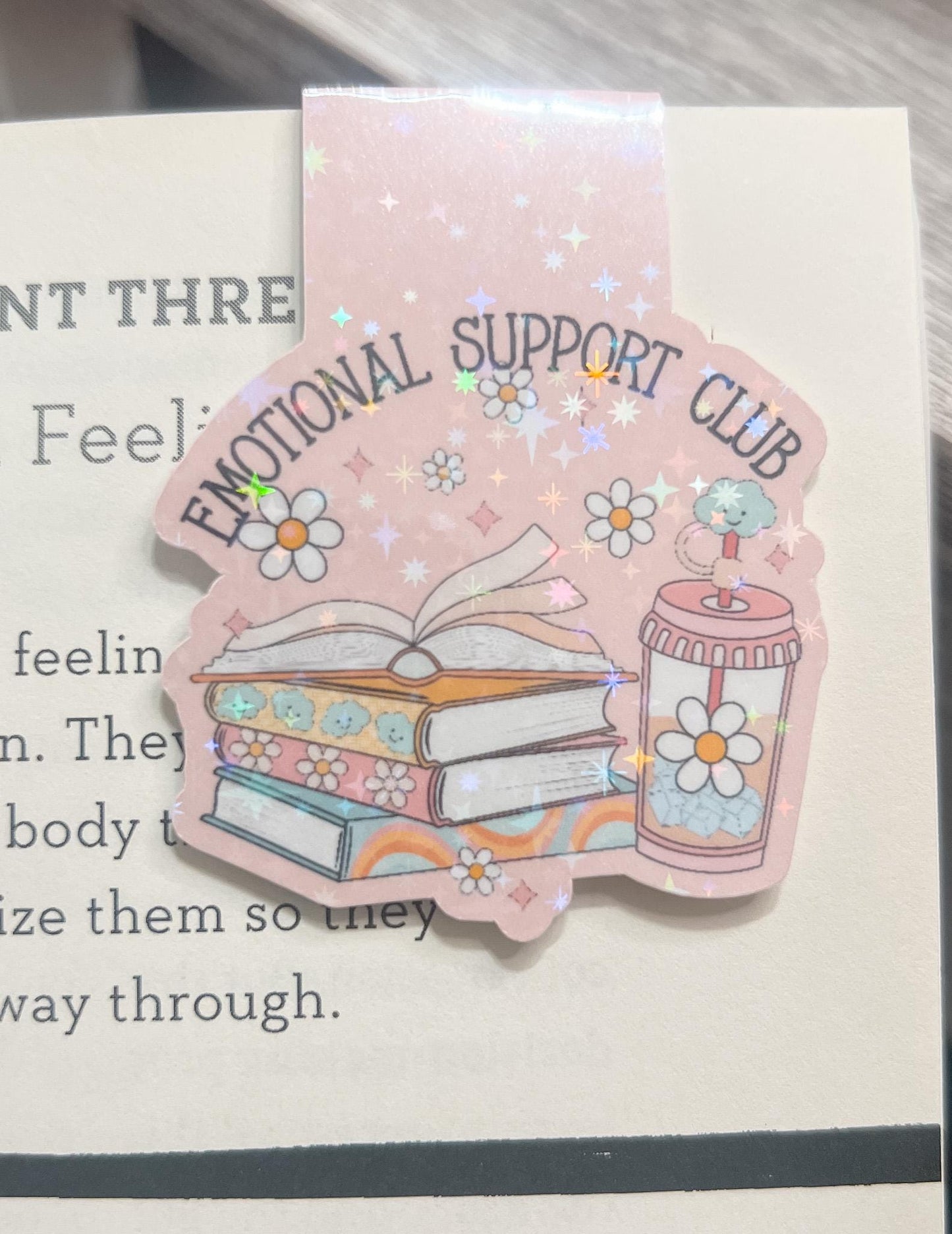 Emotional Book Club Magnetic Bookmark | Funny Bookmark | Girly Bookmark | Gift for Booklover | Bookmarks