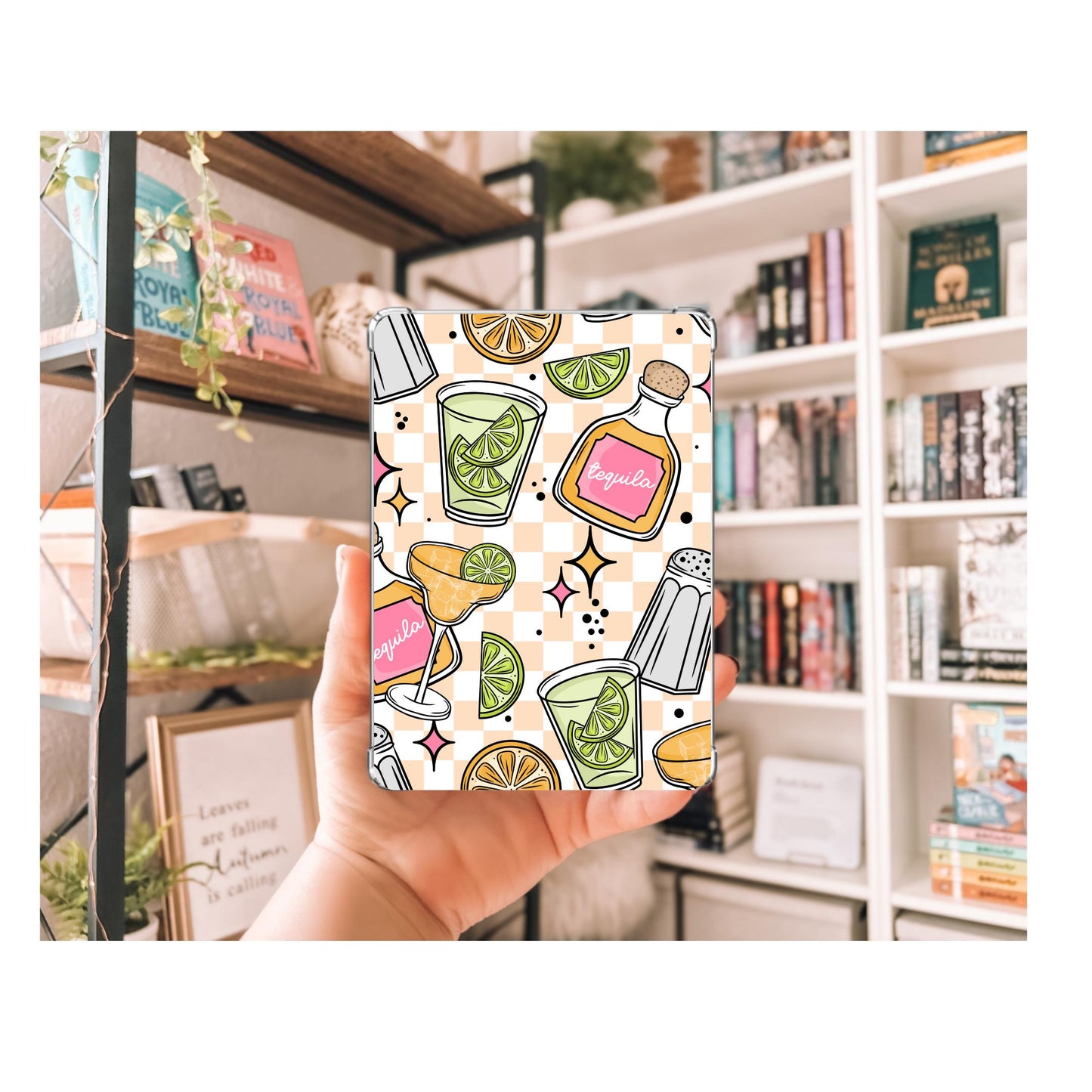 Summer Margaritas Kindle Insert | Decorative Kindle Insert | Clear Kindle Case Insert | Book Girly Decor | Gift for Book Lover