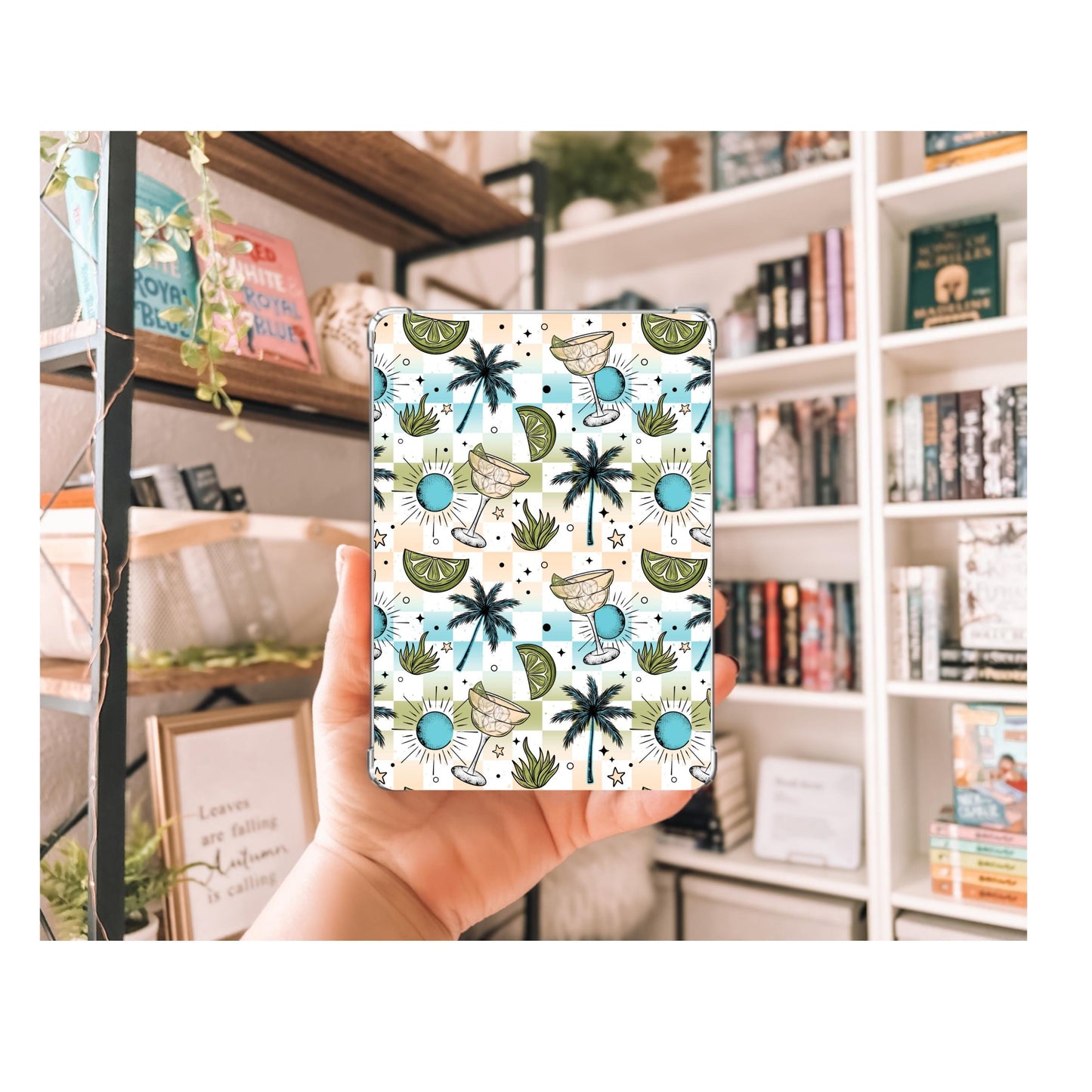 Midnight Margaritas Kindle Insert | Decorative Kindle Insert | Clear Kindle Case Insert | Book Girly Decor | Gift for Book Lover
