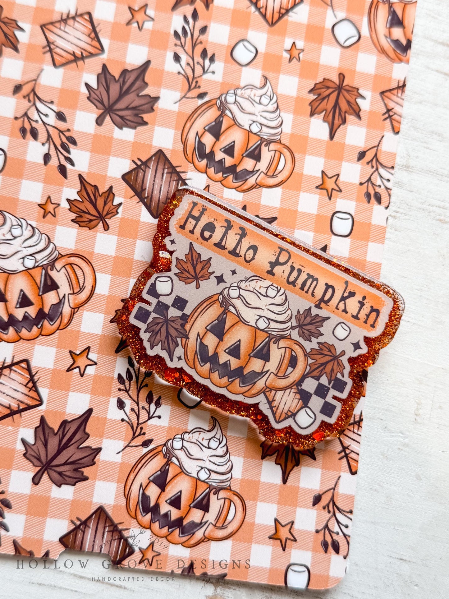 Hello Pumpkin Device Grip | Fall Kindle Grip | Kobo Reader Grip | Bookish Accessories | Gift for Teacher | Lit Teacher Gift