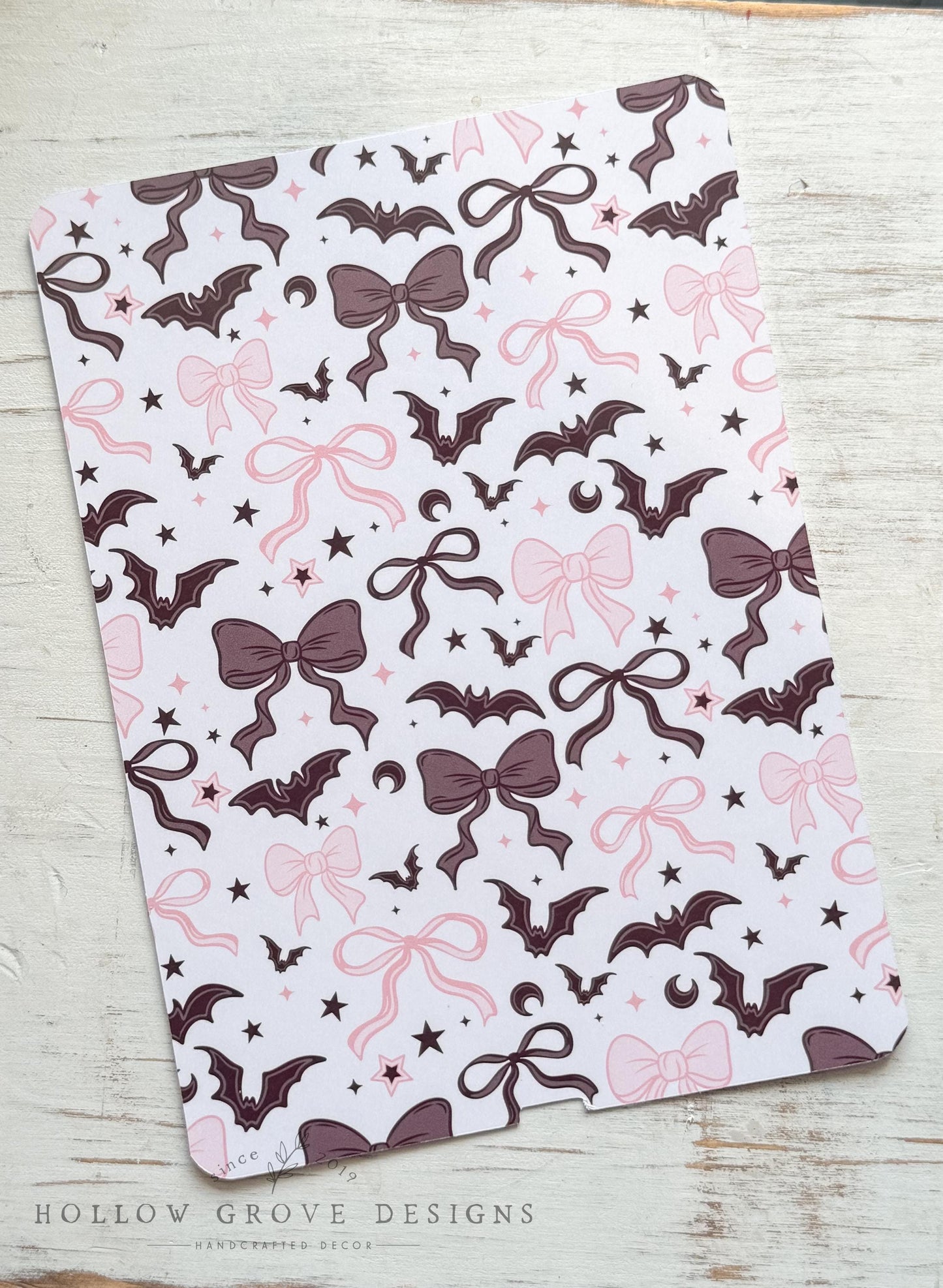 Spooky Girlie Insert and Grip Set | E-Reader Accessories | Bookish Accessories | Gift for Book Lover | Device Grip | Fall Kindle Decor