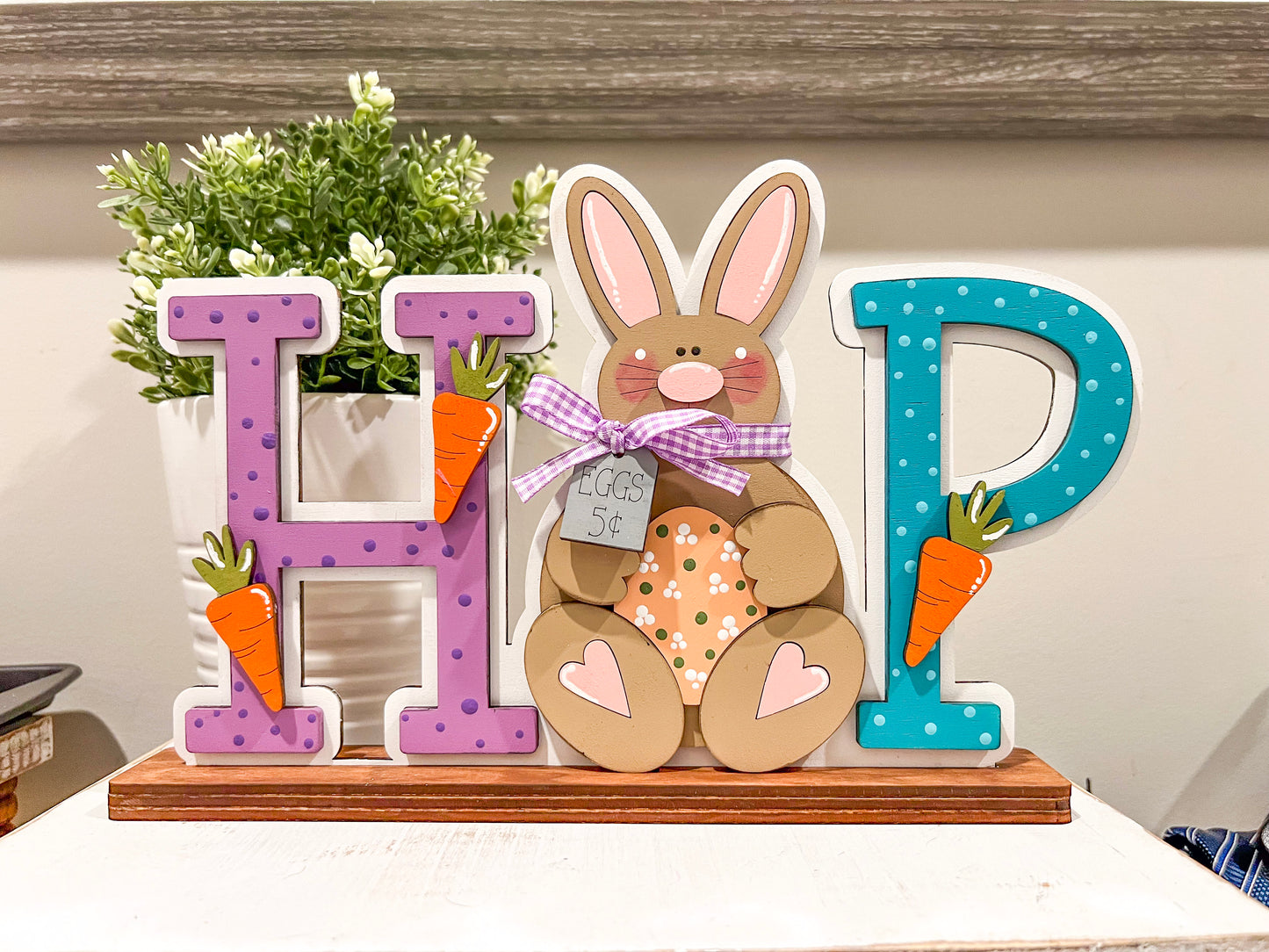 HOP Standing Bunny | Easter Shelf Decor