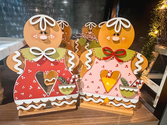 Gingerbread Votive Shelf Sitter