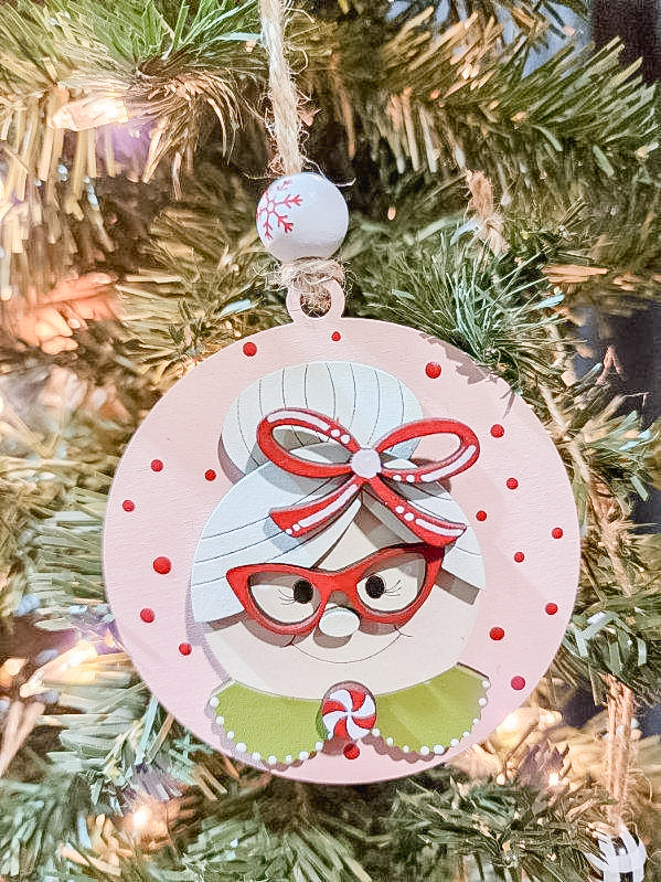 Mrs.Claus Christmas Ornament