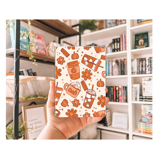 Pumpkin Spice Latte Kindle Insert | Clear Kindle Case Insert