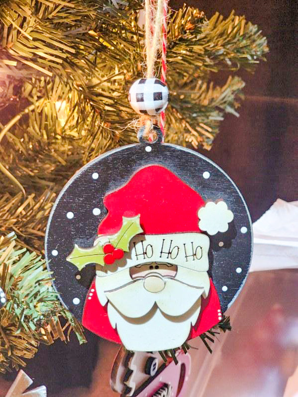 Santa Ho-Ho Ornament