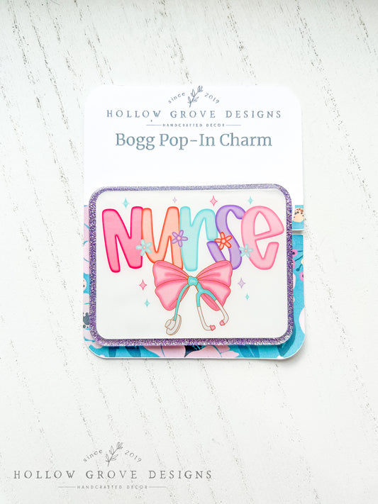 Pastel Nurse Bogg Pop-in Charm