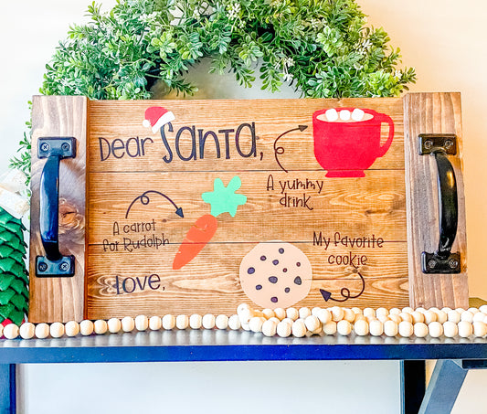 Santa Tray | Christmas Eve Tray | Personalized Santa Tray | Santa’s Cookie Plate