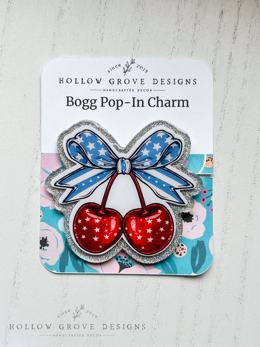USA Cherries Bogg Pop-In Charm