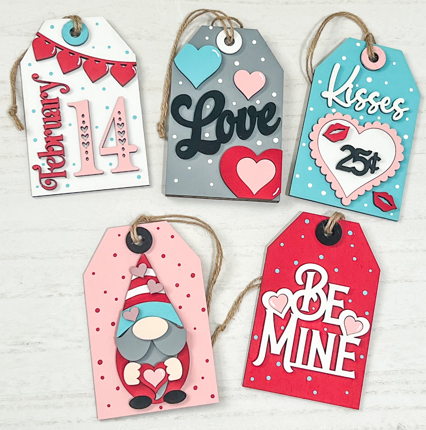 Valentine's Day Gift Card Holder Tags