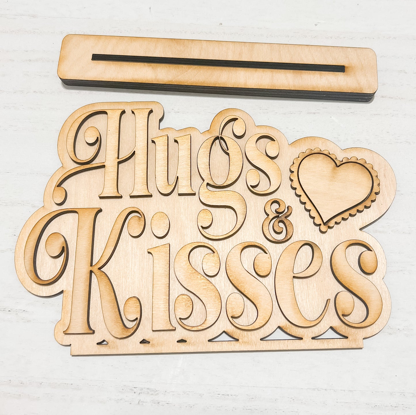 Hugs and Kisses Valentine's Day Shelf Decor