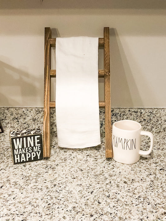 Tea Towel Ladder, Kitchen Ladder, Mini Ladder, Tea Towel Holder, Farmhouse Kitchen Decor, Kitchen Towel Ladder