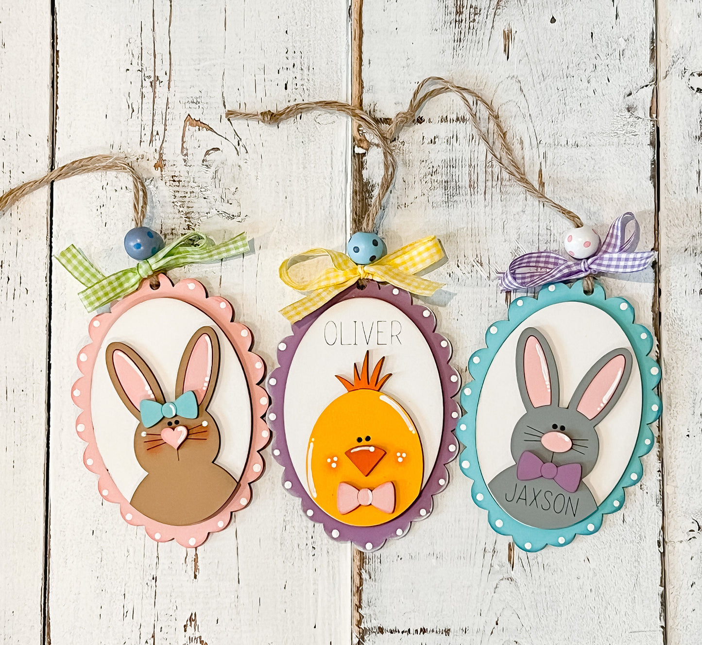 Hand Painted Personalized Easter Basket Tag | Personalized Easter Basket Tag | Painted Easter Basket Tag | Custom Easter Basket Tag