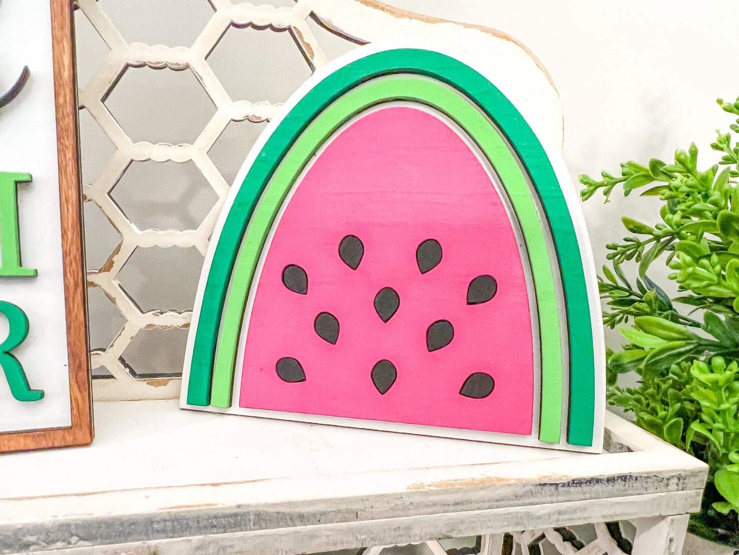 Watermelon Tiered Tray Set | Watermelon Decor | Hello Summer | Summer Decor