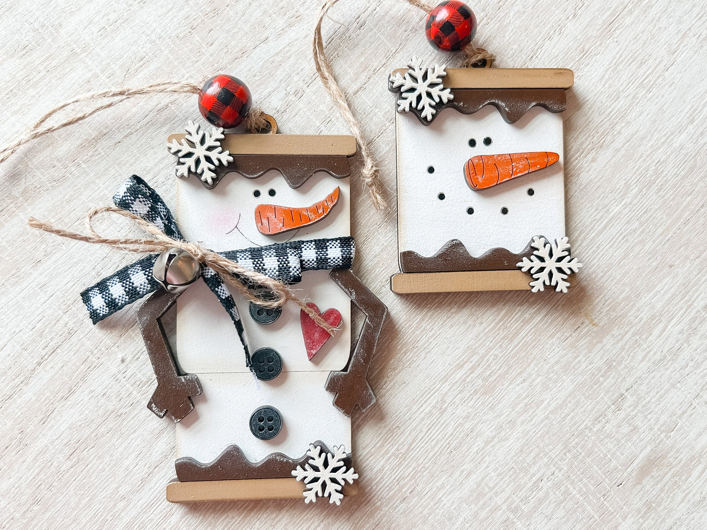 S’mores Marshmallow Snowmen | Snowmen Ornaments | Snowman Decor