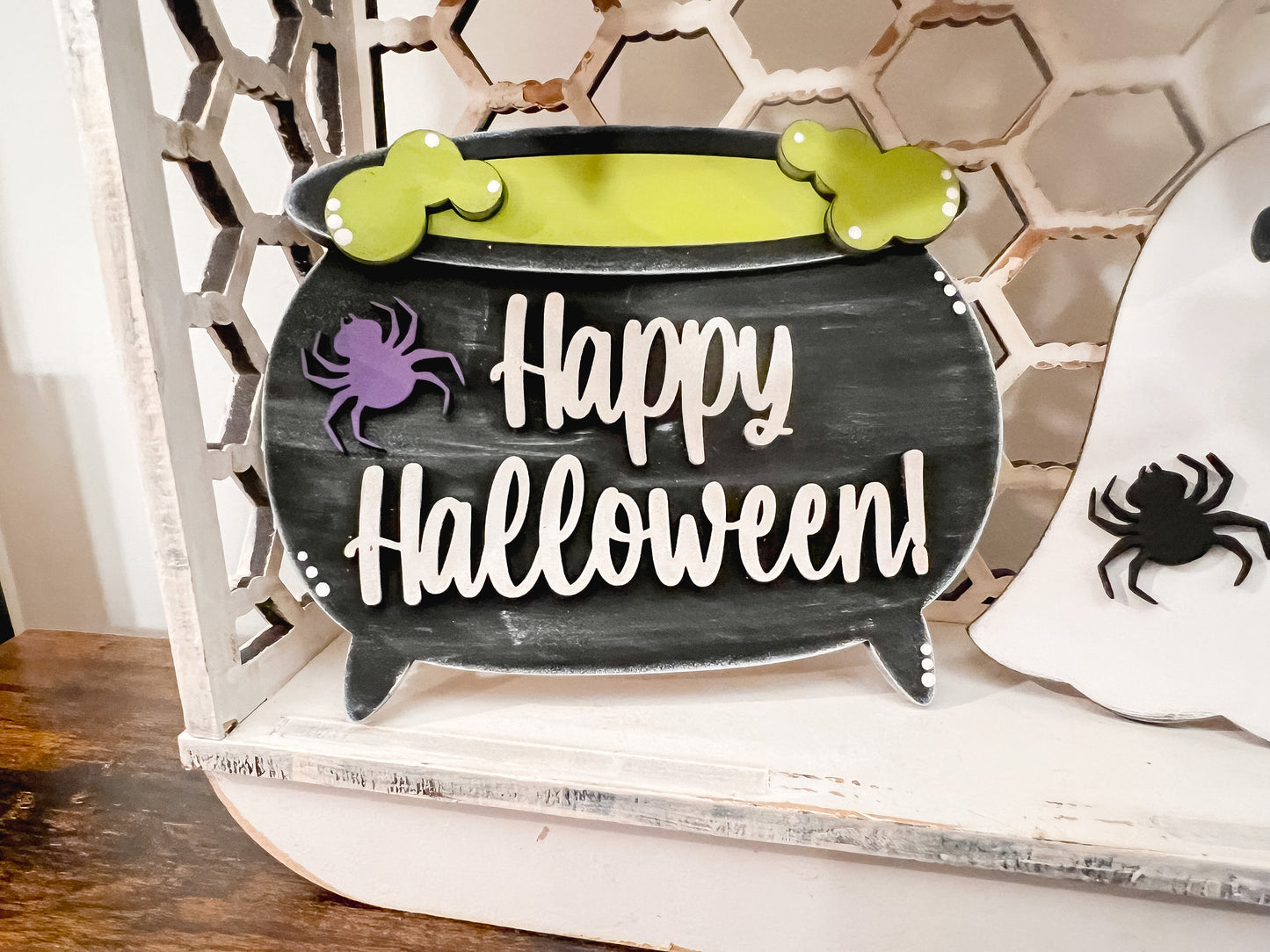 Boo Crew Halloween Tiered Tray Set | Halloween Decor | Tiered Tray Sets | Halloween Shelf Sitter