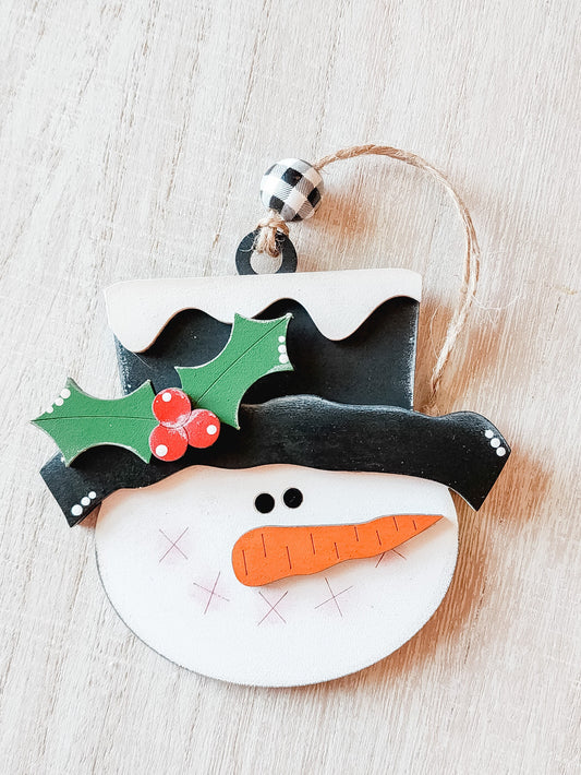 Snowman Ornament | Snowman Decor | Christmas Ornament