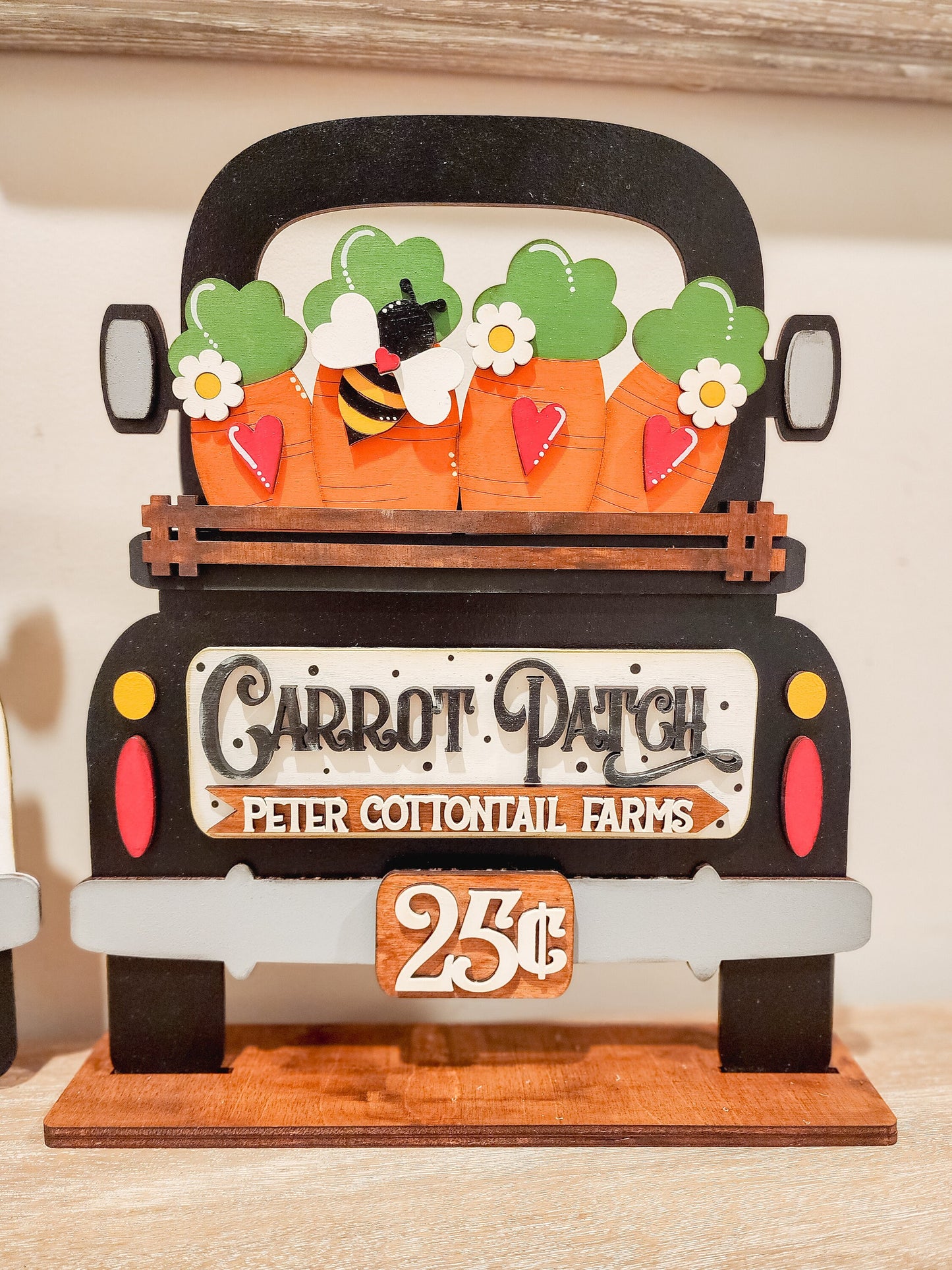 Carrot Patch Truck Insert | Truck Door Hanger | Seasonal Decor | Tiered Tray Decor | Spring and Easter Decor | Spring Door Hanger