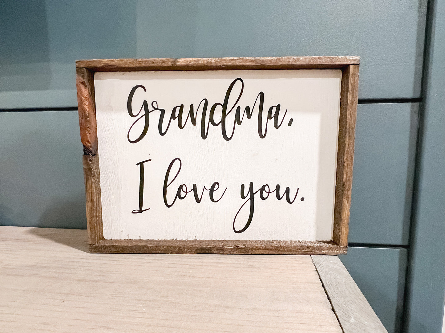 Grandma I Love You Wood Sign | Mothers Day Gift | Gift For Her | Grandparents Day Gift | Wood Sign