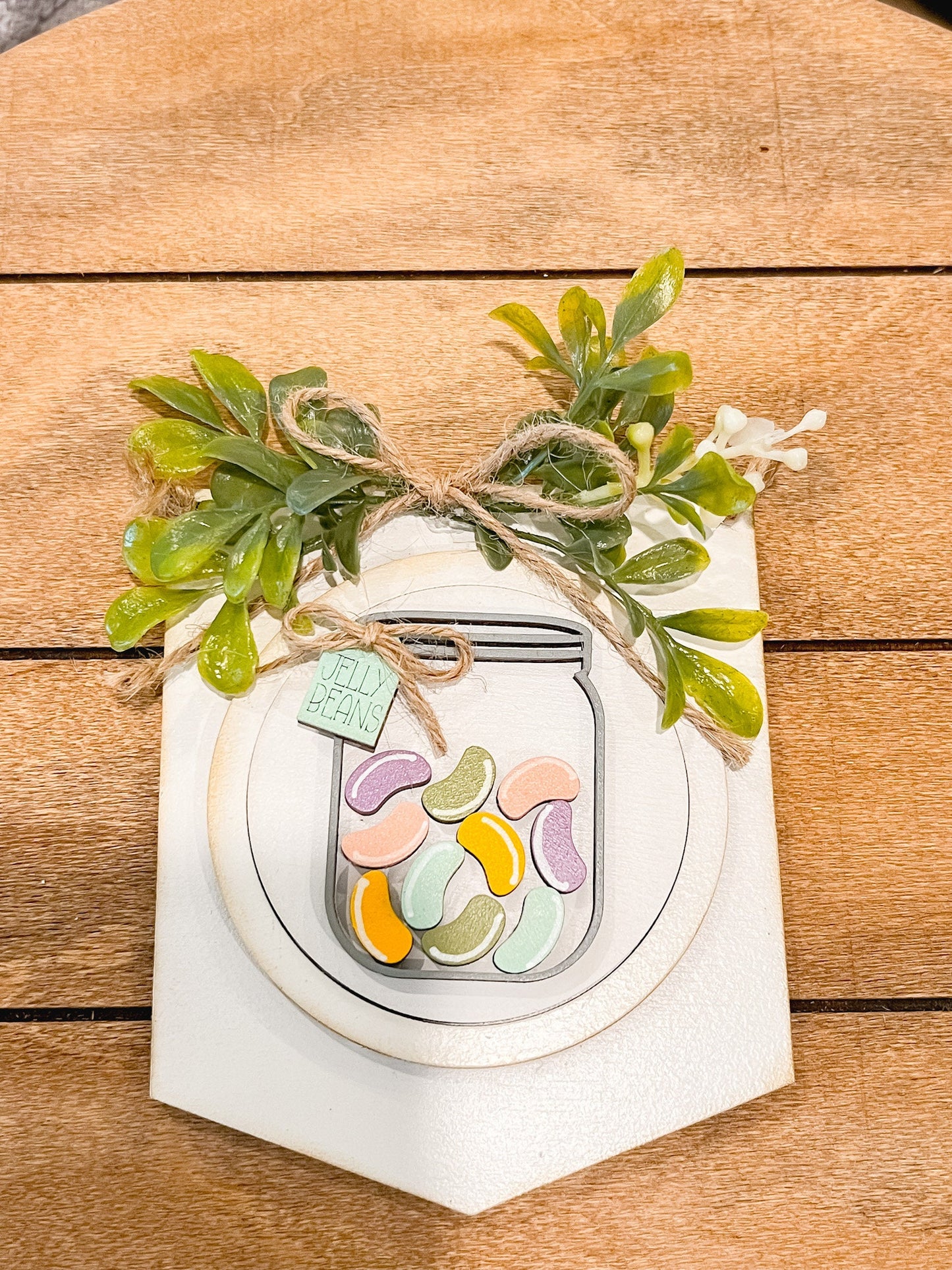 Jelly Bean Jar Insert for Interchangeable Seasonal Sign | Interchangeable Hanging Sign | Seasonal Decor | Easter and Spring Decor