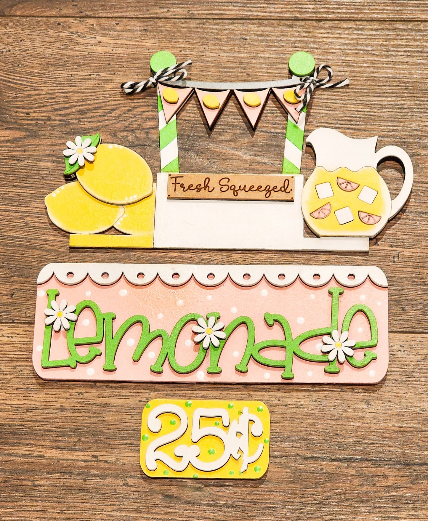 Lemonade Truck Insert | Summer Truck Door Hanger | Seasonal Decor | Tiered Tray Decor | Spring Decor | Spring Door Hanger| Lemon Decor