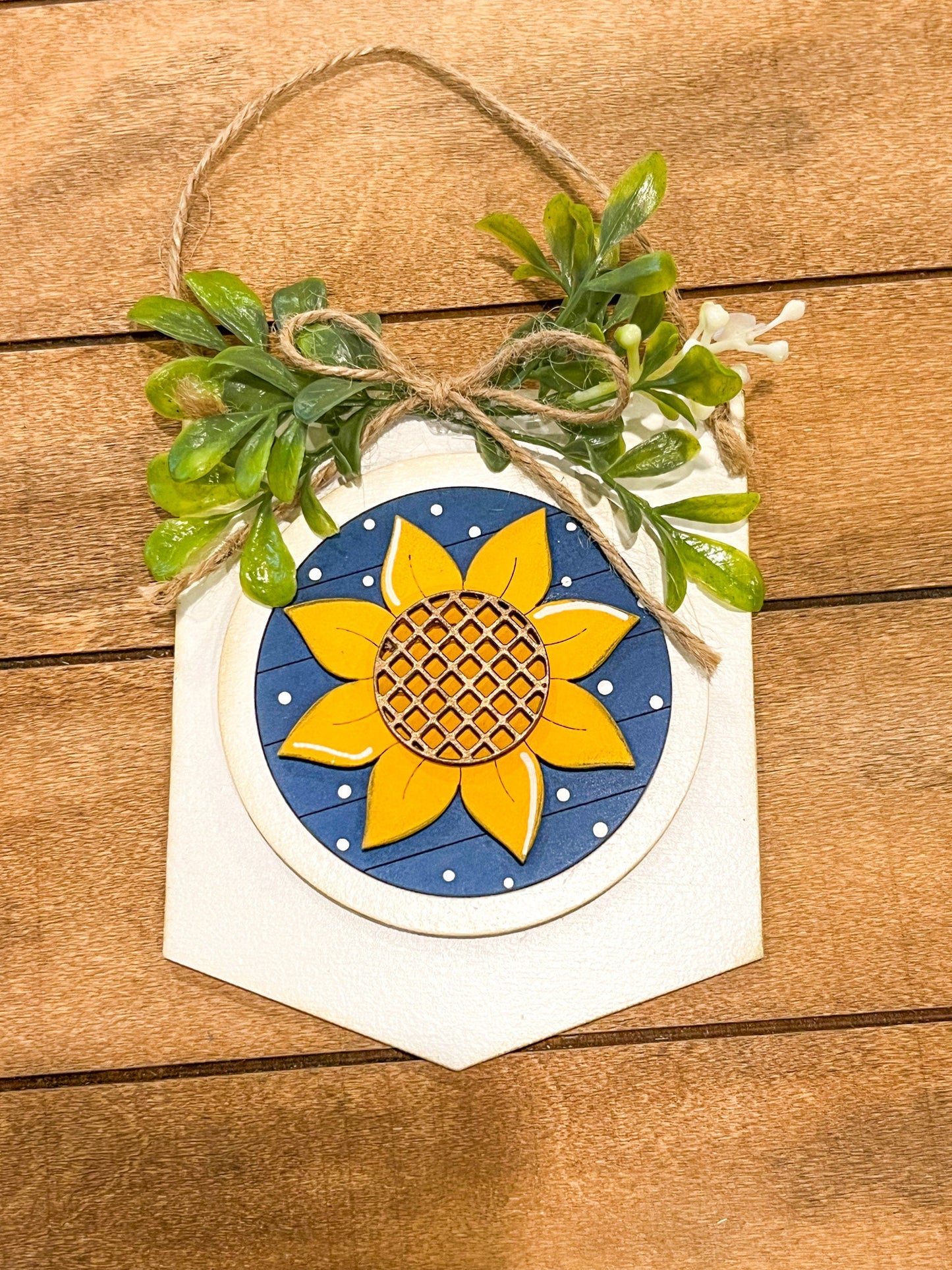 Sunflower 3-Inch Insert for Interchangeable Seasonal Sign | Interchangeable Hanging Sign | Seasonal Decor | Spring Decor