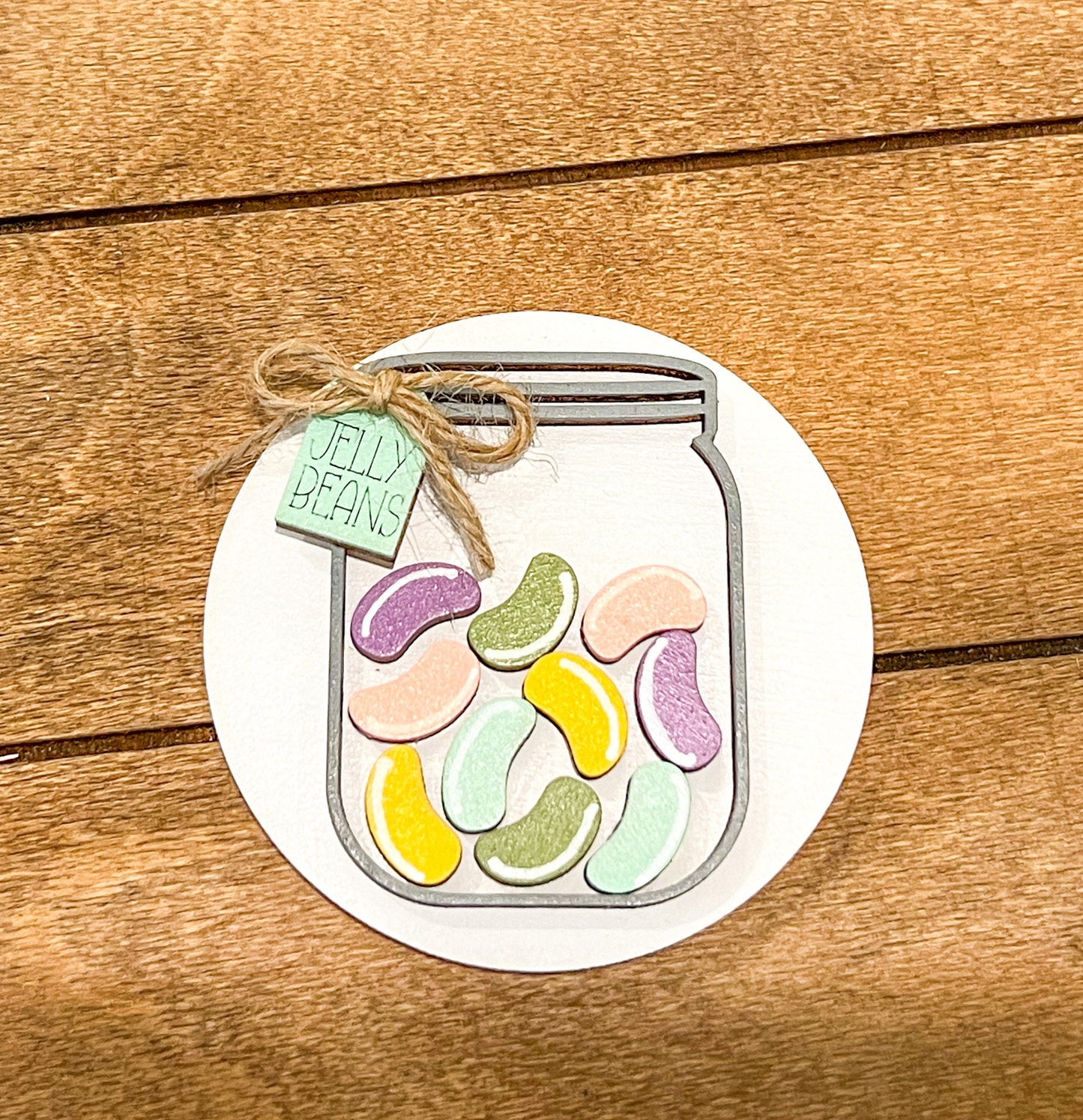 Jelly Bean Jar Insert for Interchangeable Seasonal Sign | Interchangeable Hanging Sign | Seasonal Decor | Easter and Spring Decor