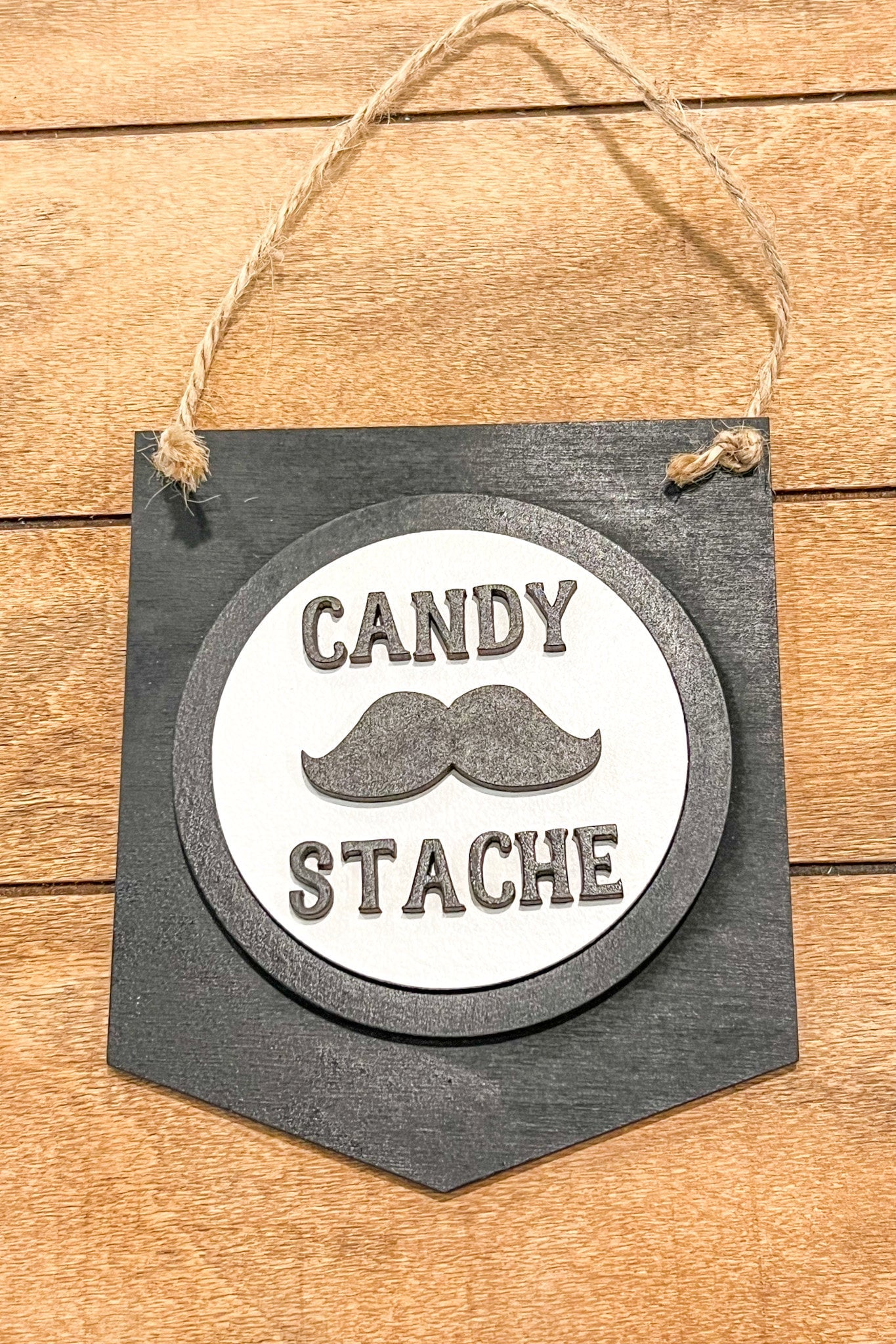 Candy Stache Insert for Interchangeable Seasonal Sign | Interchangeable Hanging Sign | Seasonal Decor | Easter and Spring Decor