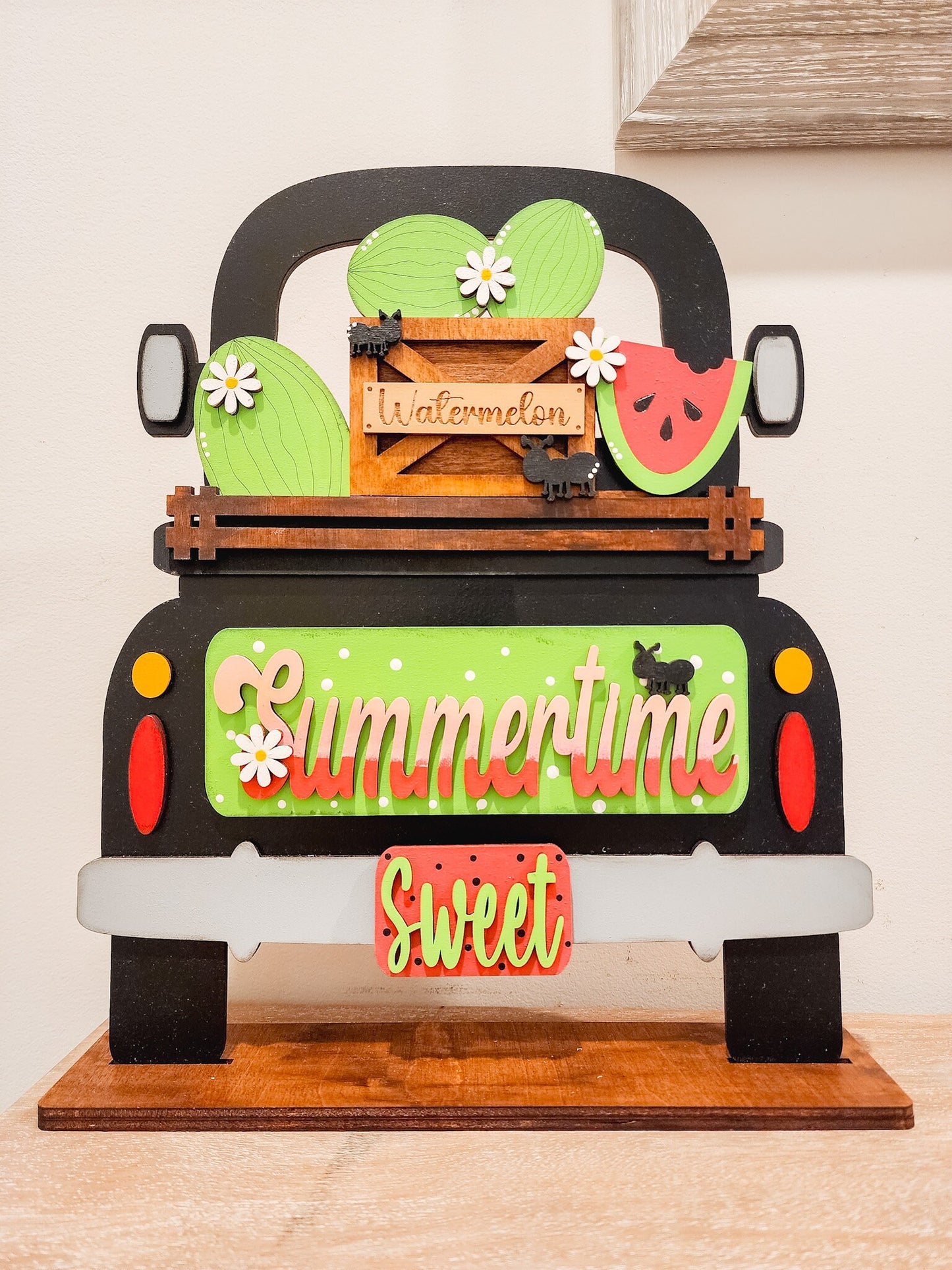 Sweet Summertime Watermelon Insert | Truck Door Hanger | Seasonal Decor | Tiered Tray Decor | Spring Decor | Spring Door Hanger