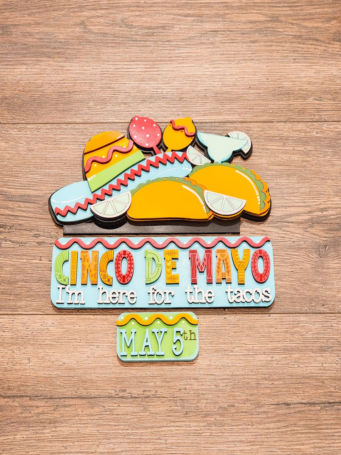 Cinco De Mayo Truck Insert | Truck Door Hanger | All Season Decor | Home Door Hanger| Gnome Decor | Home Sweet Home | Housewarming Gift