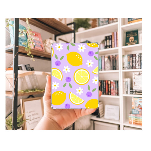 Spring Lemons and Daisies Kindle Insert | Decorative Kindle Insert | Clear Kindle Case Insert | Book Girly Decor | Gift for Book Lover