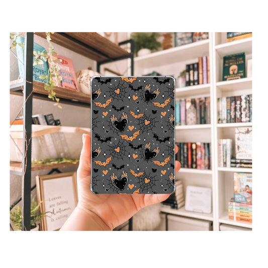 Hearts on Fire Kindle Insert | Decorative Kindle Insert | Clear Kindle Case Insert | Spooky Heart Decor | Gift for Book Lover