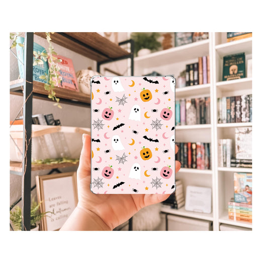Cute Pastel Spook Kindle Insert | Clear Kindle Case Insert | Halloween Kindle Decor| Gift for Book Lover