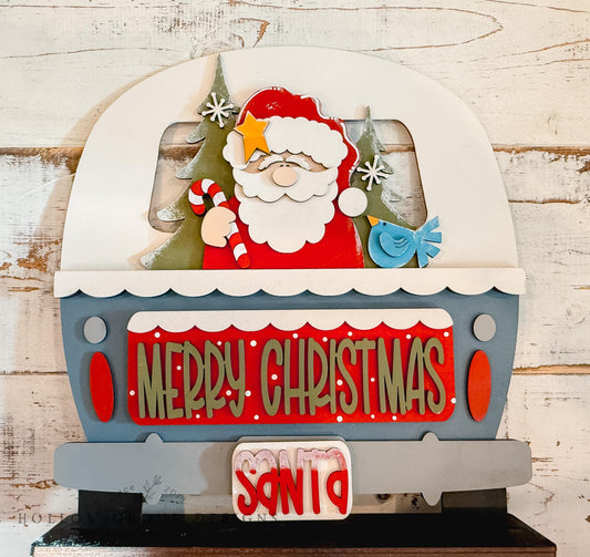 Merry Christmas Interchangeable Truck Insert | Truck Door Hanger | Seasonal Decor | Tiered Tray Decor | Christmas Decor